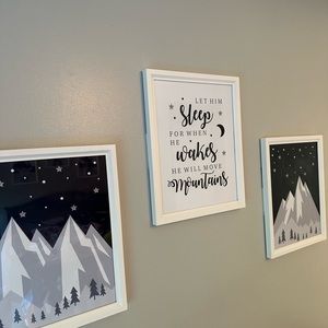 Baby boy nursery prints *frames not included*